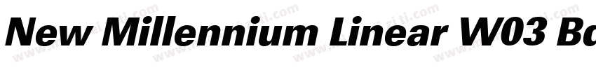 New Millennium Linear W03 BdObl字体转换